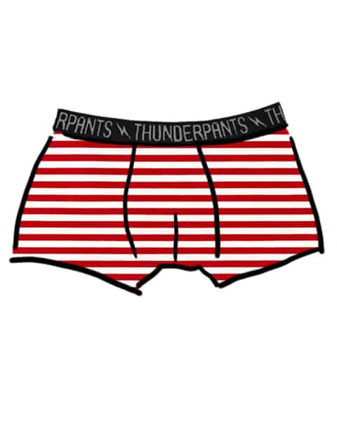 Thunderpants USA Men's Boxer Brief Peppermint Stripe