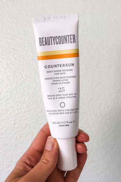 Beautycounter face sunscreen review - featured image