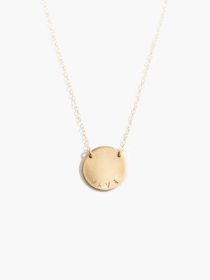 Able Circle Tag Necklace
